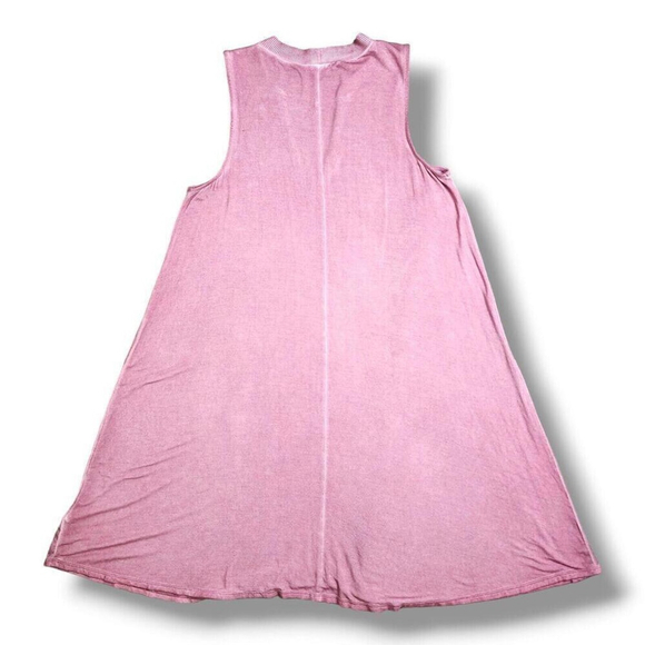 American Eagle casual pullover pink V Halter neck dress Size XS - Picture 2 of 4